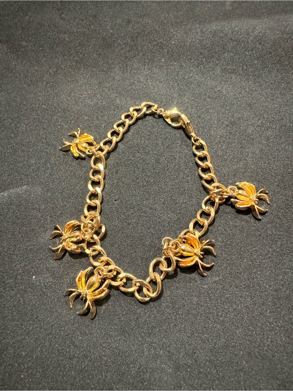 Sale in description Gold-Tone Spider Charm Bracelet - Women Jewelry